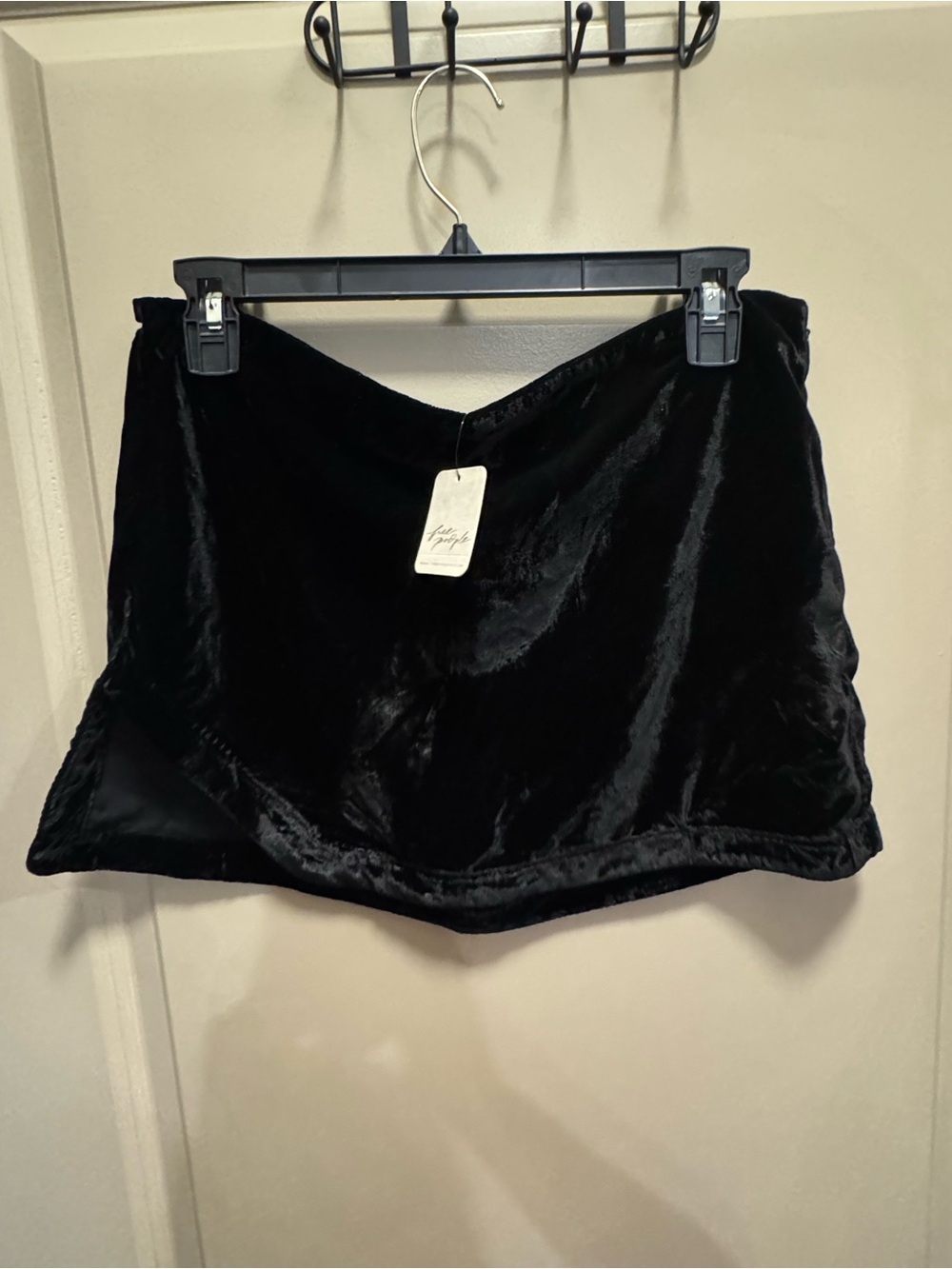 Free People Black Velvet Mini